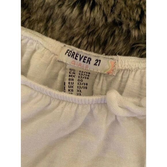 Forever 21 Girls embroidered Top/Tank Sz 13-14 - Picture 2 of 5